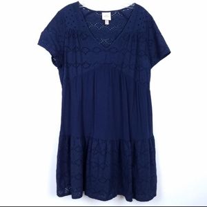 Knox rose dress navy blue medium